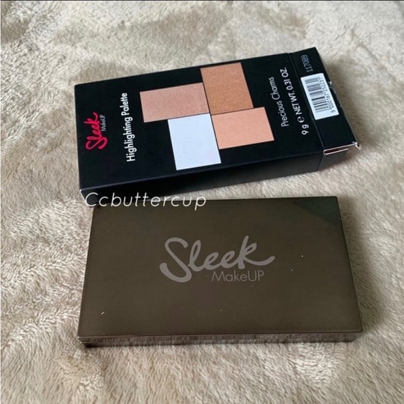 Sleek Makeup Precious Charms Cream Highlighter Palette & Brush BNIB - Picture 4 of 9